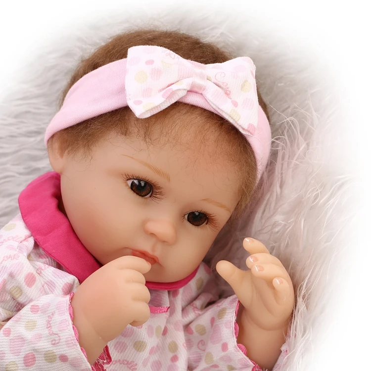 NPK 40cm Lifelike reborn dolls baby silicone reborn baby girl dolls baby real alive Toys For Girls bebe gift reborn bonecas toy