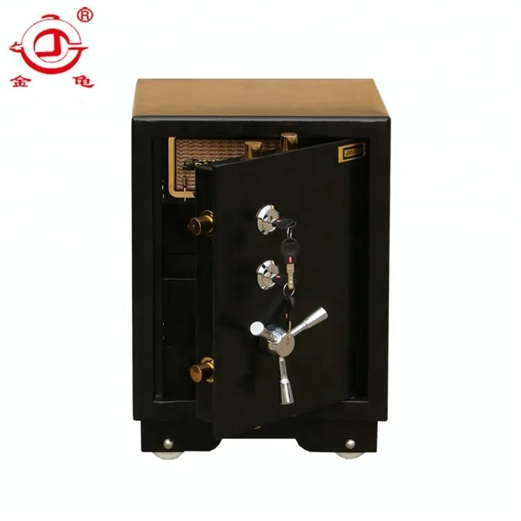 
High quality economic strong two key lock fireproof safe box 