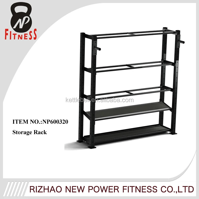 Multifunction Gym fitness storage rack for kettlebell dumbbell