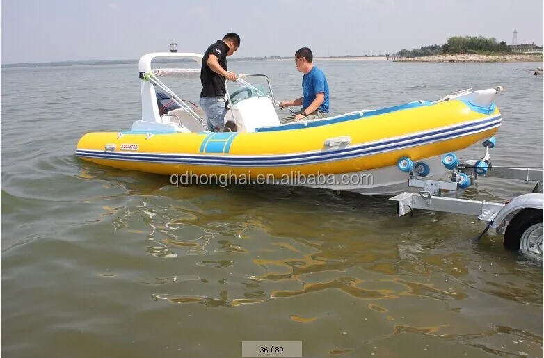 CE certificate 5.8mC v deep hull rib boat inflatable boat