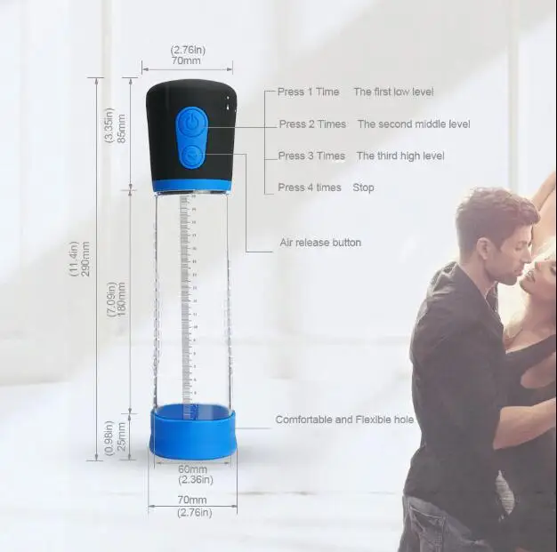 Amazon Hot Selling Waterproof Adult Sex Toys Penis Enlargement Penis Pump