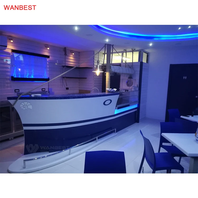 Отзывы от итальянского клиента, высокая репутация, Высококачественная барная стойка с твердой поверхностью