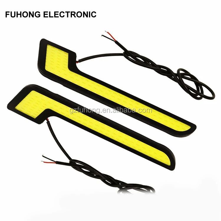 
Super White Waterproof 7 Shape Cob Daytime Running Light DRL 