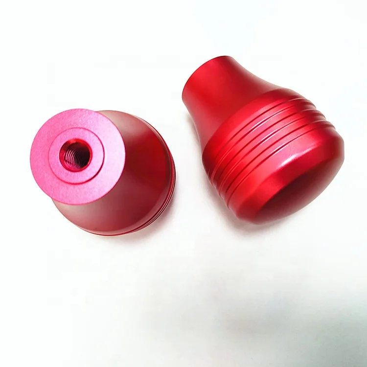 Custom Processing orange handle custom auto handbrake handle CNC turning machining