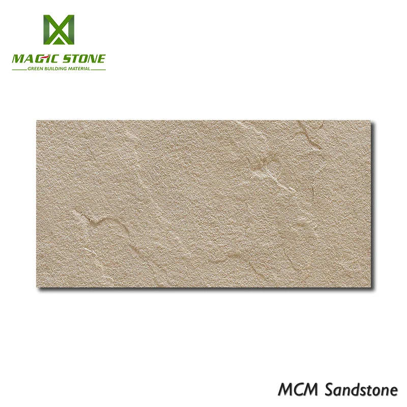 Sandstone MCM Flexible Natural Stone Rock Like Surface Interior Decorative Tile