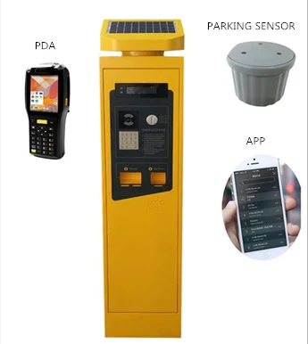 On Street Smart Parking Solution Solar Parking Machine Car Parking Meter For Sale