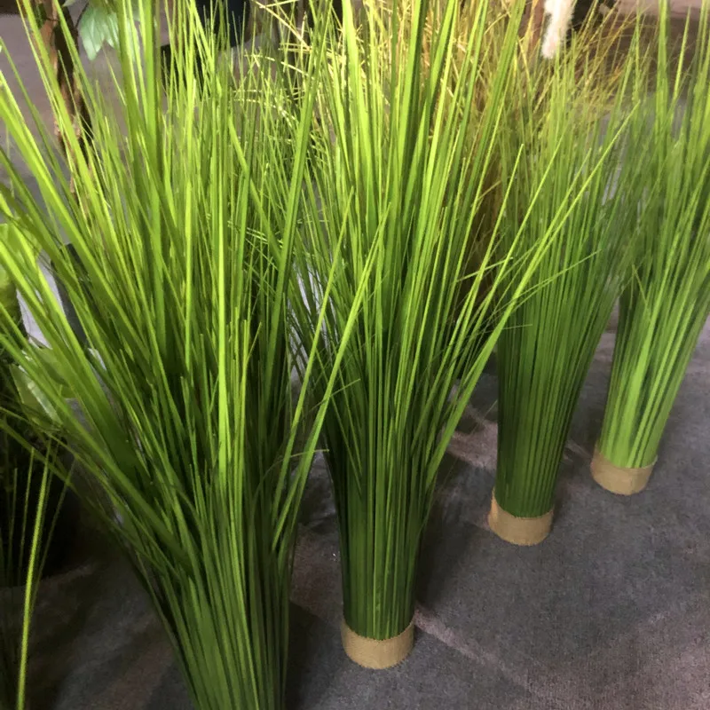 High quality home garden hotel decoration plastic tall dog tail desert plants artificial onion grass potting