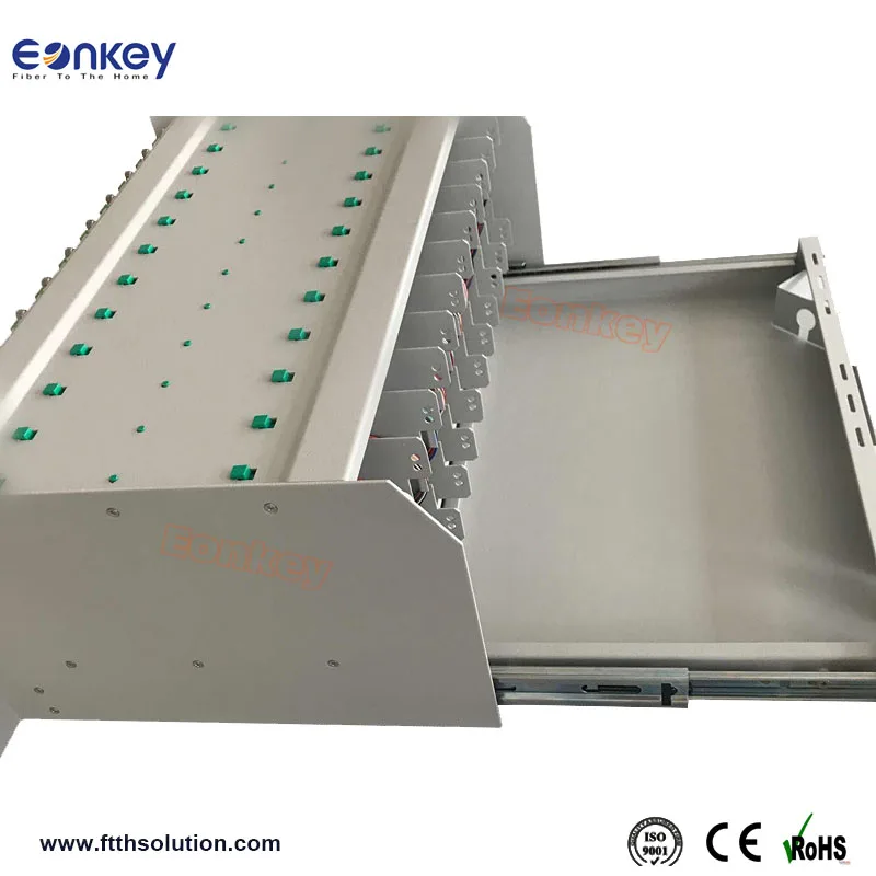 
Eonkey 144cores Aluminum rack mount High Density Smart ODF 3U 19 main fiber optical distribution frame 