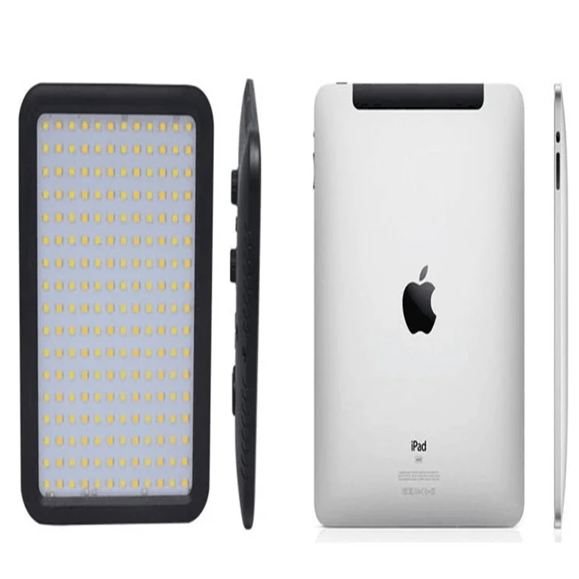 TTV-204 LED on-Camera Video Light Panel Bi-color 3200K~5500K Dimmable for Canon Nikon Pentax DSLR Camera for Studio Photography