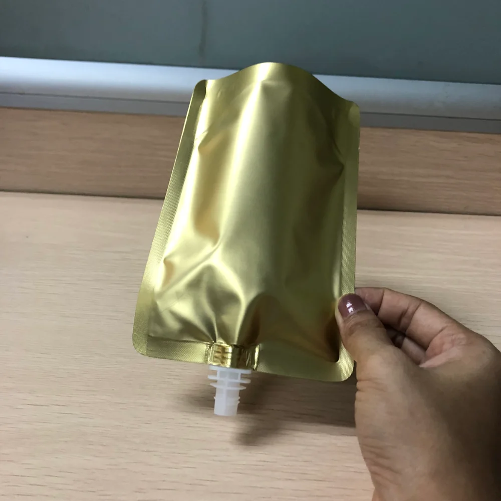 BPA бесплатно двойной почтовый замок встать многоразовые детское питание сбоку носик мешки с Складная воронка
