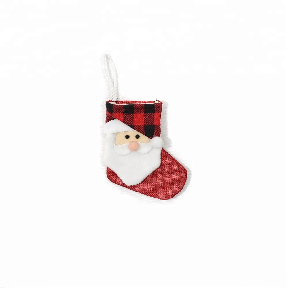 Small Socks Decorative Hanging Christmas Tree Ornament