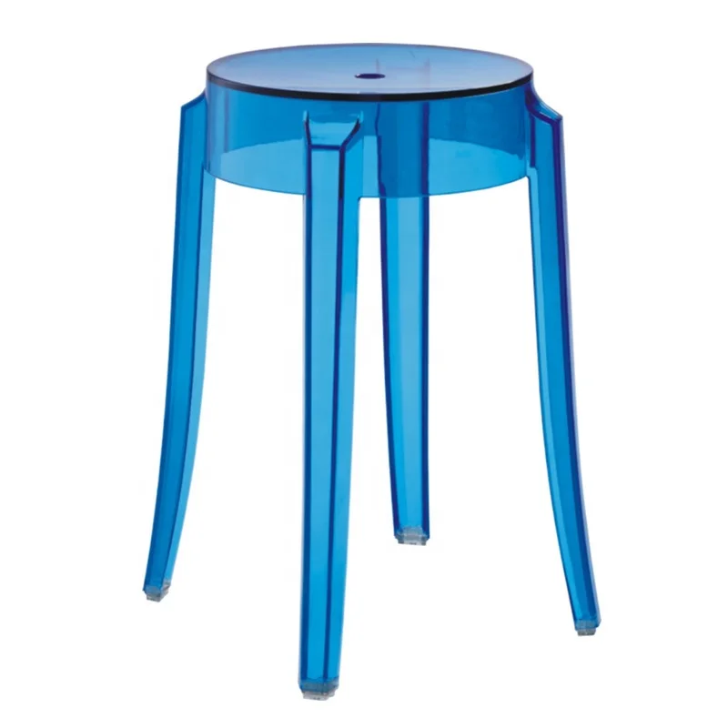 
Wholesale French design round stackable plastic bar stool 