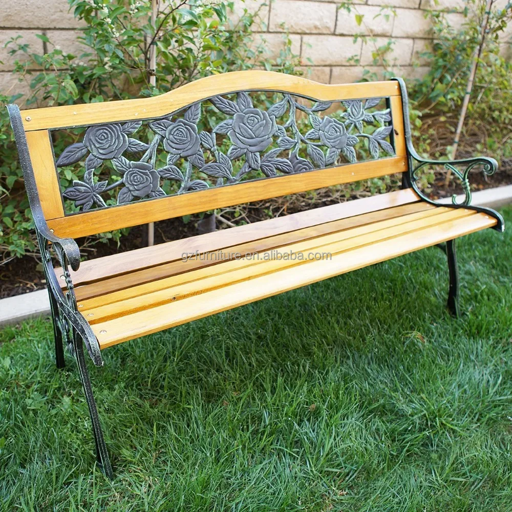 
Rose pattern modern garden benches cheap cast iron wood bench cast iron bench ends 