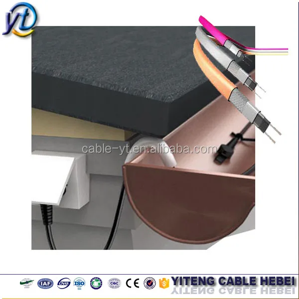 18W 35W 65W self regulating heating cable 220v heating cable for heat tracing