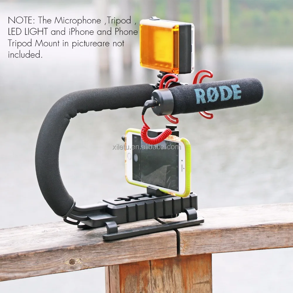 XILETU  U1 U2 Grip Pro Stabilizer Video Handle Camera Mobile Phone Stabilizing Handle For Canon Nikon Pentax DV Camera