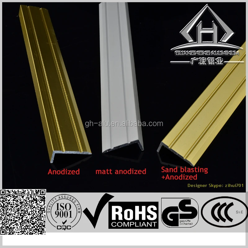 tile edge trim modern style metal corner profiles aluminium flexible stair nosing