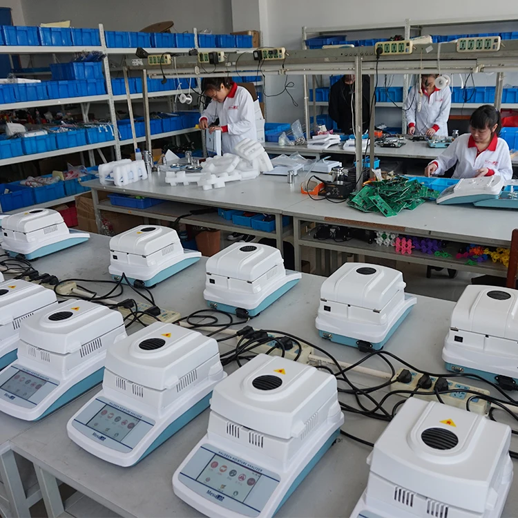  MesuLab ME-H1100 100 г 1 мг с сертификатом CE галогенный анализатор влажности сенсорным экраном