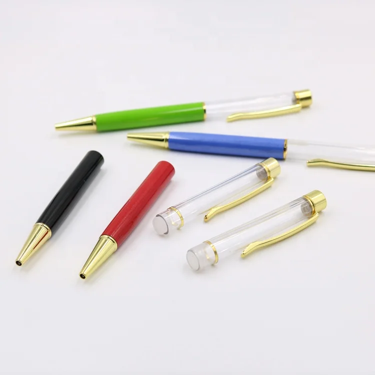 Empty Body Pen Creative   DIY Floating Ball Pen Promotional  Crystal Ballpoint Pen