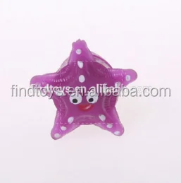 Chinese Wholesale Fashion LED Starfish Ring Christmas Toys Light Up Rubber Blinking Flashing microscope LED Finger Ring