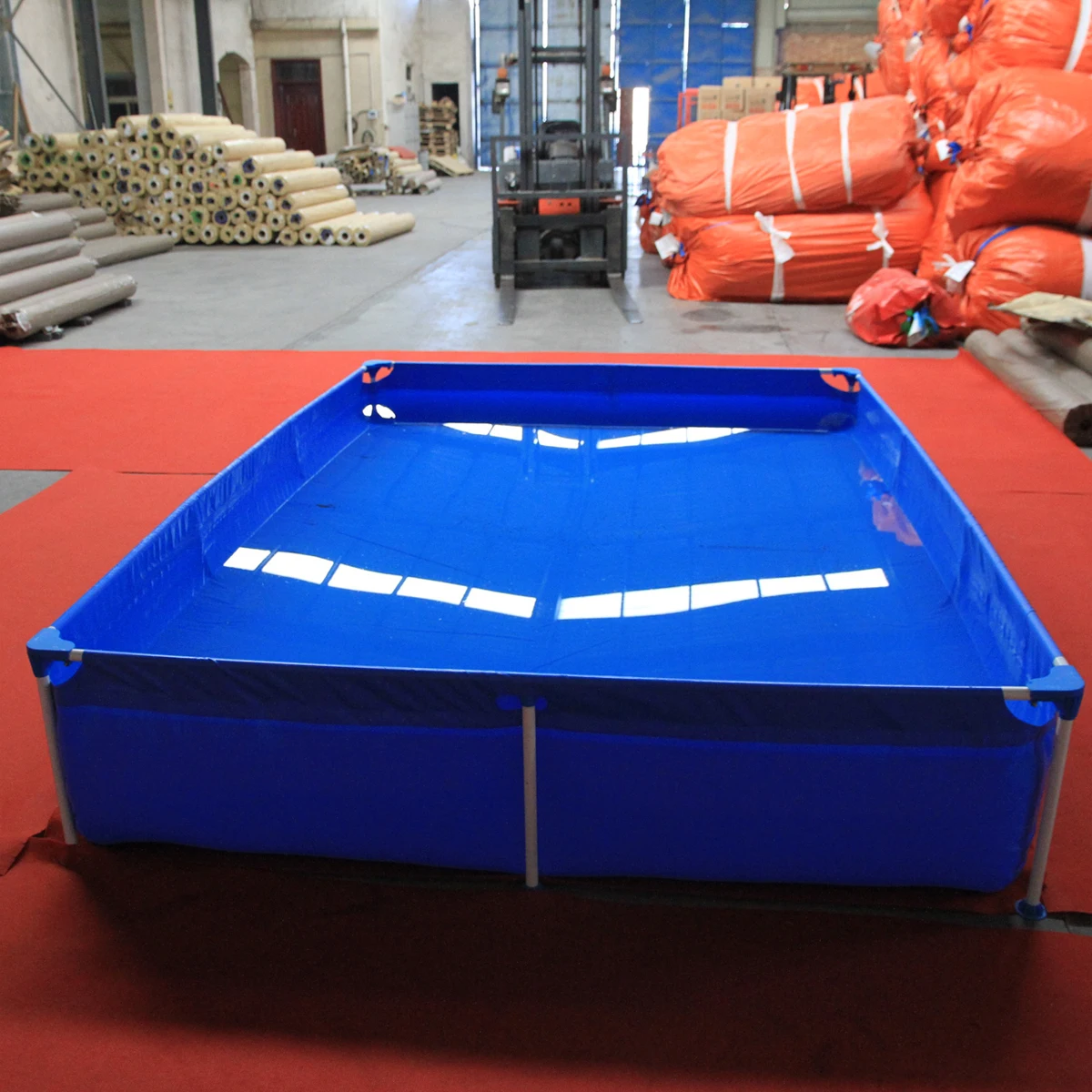 Наружный металлический каркас, наземный бассейн из ПВХ для семейного использования