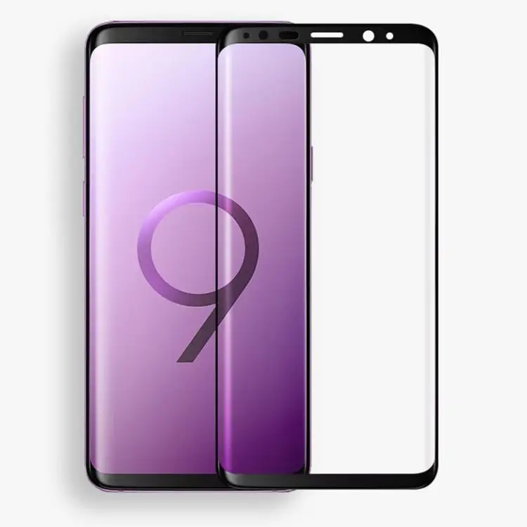 
2019 Full Glue Mobile Tempered Glass for S9 S9Plus Screen Protector , 3D phone Glass for Samsung S9 S9 plus, 3D Full Glue glass 