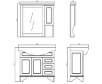 OUTAI Shower Niche stainless steel bathroom cabinet wall type small apartment bathroom storage