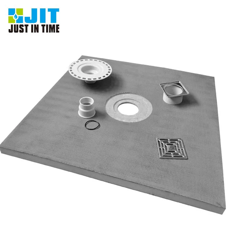 
CE ISO9001 Center Drain Shower Wet Room Shower Slope Wetroom Xps Shower Tray With Extra Curb 