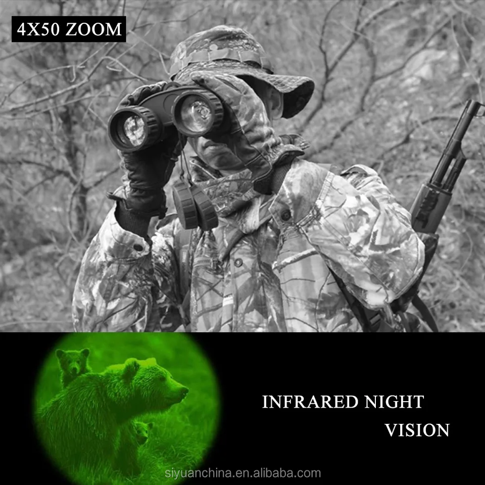 Bestguarder 5MP 4X50 цифровой бинокль ночного видения 350 м Диапазон с 1.5 'TFT LCD