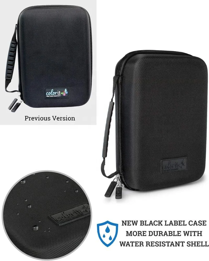 eva carry case Large Pencil Box Storage for Colored Pencils, Gel Pens, Markers, Brushes, Craft Supplies - Semi-Hard EVA case