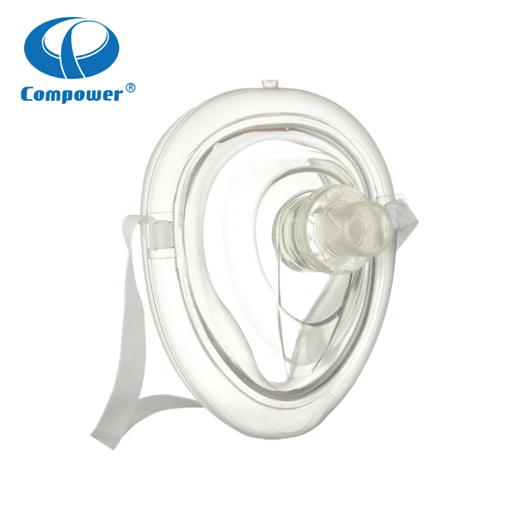Compower Latex Free Material One Way Valve Breathing Training Oxygen Cpr Face Mask