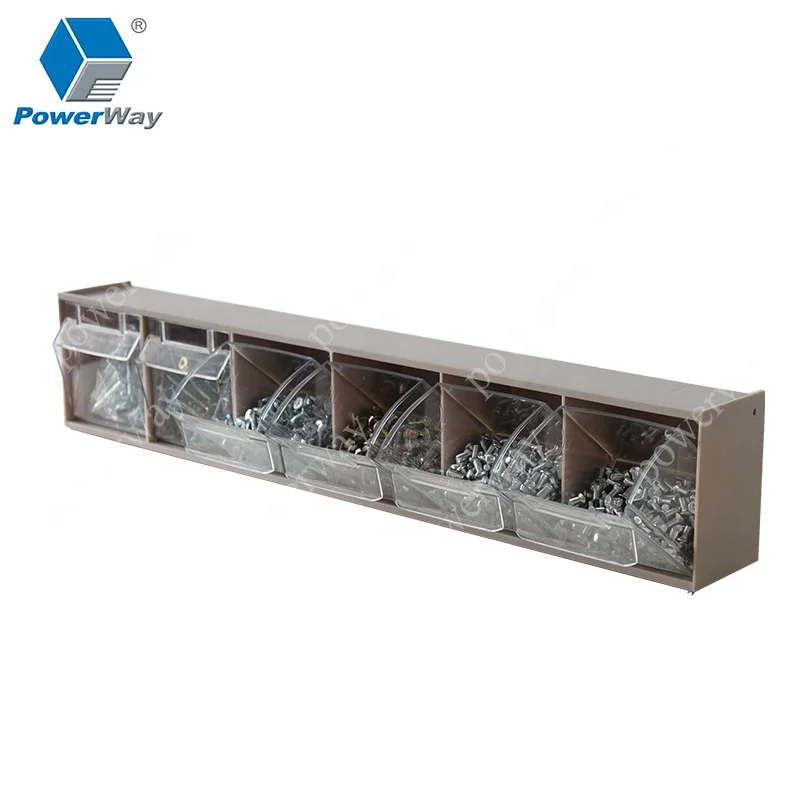 Warehouse Plastic Storage System Hardware Parts Tilt Bin Plastic Work Bin