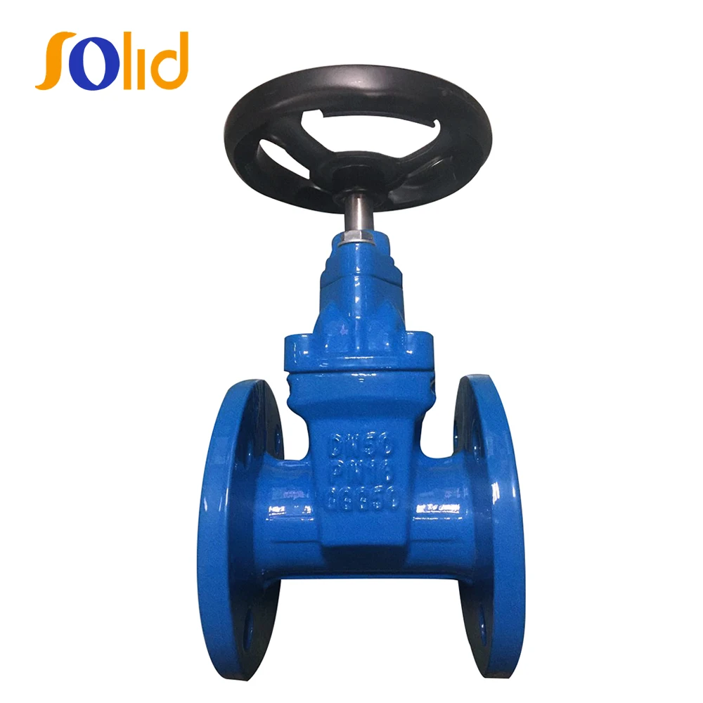 
DIN 3352 F4 DN50 PN16 Cast Iron CI OS&Y Resilient Seated Flange end Gate Valve 