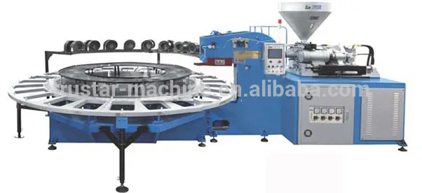 Pvc air blowing injection molding machine/pvc shoes machine