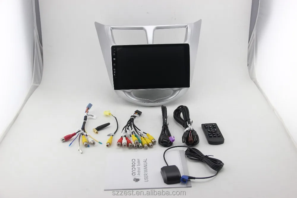 ZEST 9 inch 2 din android 10 car dvd for hyundai solaris accent verna 2011 2013 2014 2015 car radio gps steering wheel