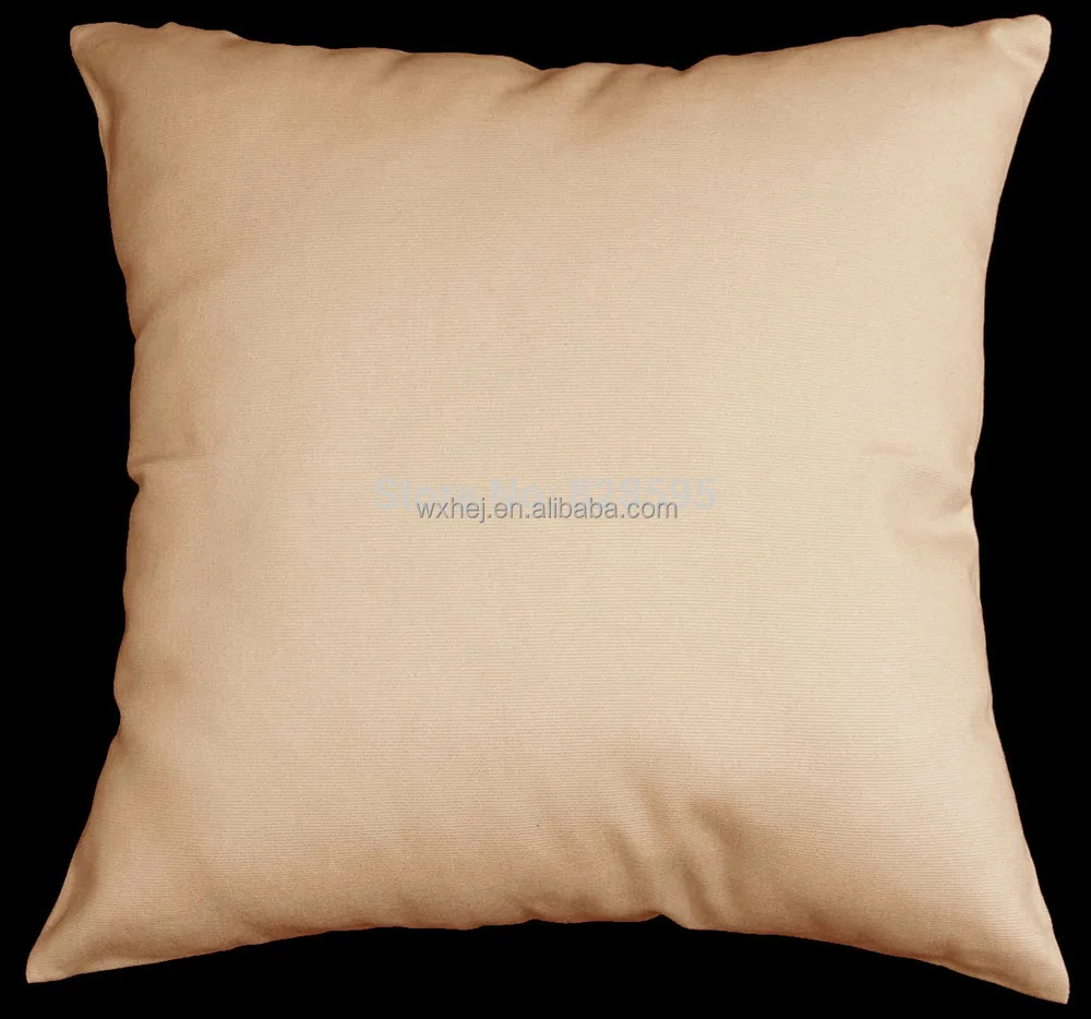 Factory Wholesale Solid Color Customize Size 100% Cotton Canvas Pillow Cover