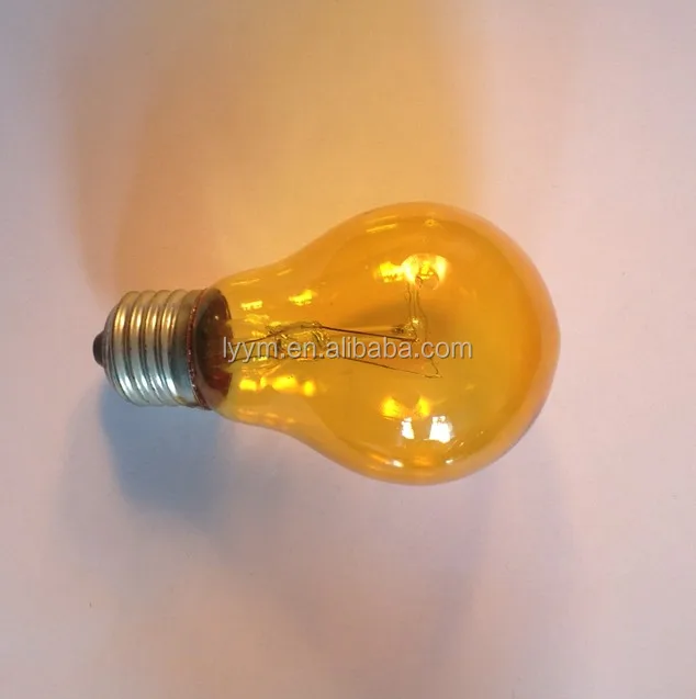 25w a60 Glass incandescent bulb colored bulb