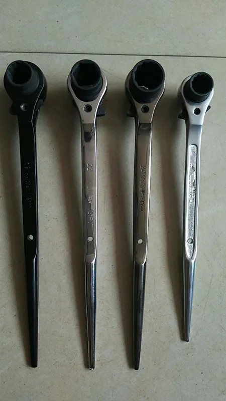 Nickel Double head scaffold ratchet wrench