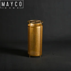 Mayco Gold Iron Indoor Wet Umbrella Holder Stands