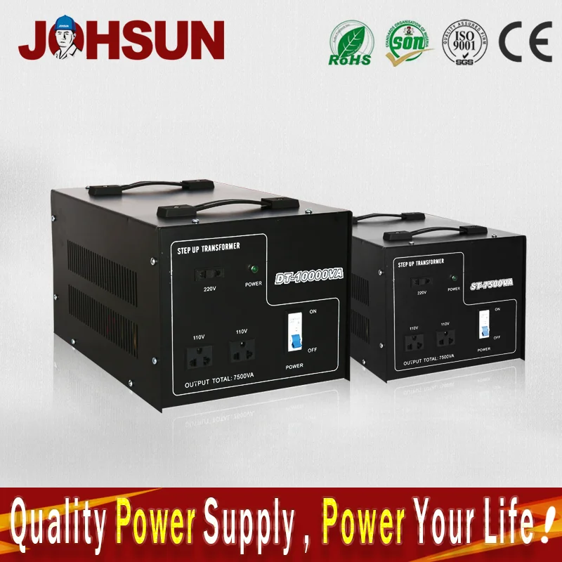 Johsun home use step down transformer voltage converter 220v to 110v 100w for mobile phone charger