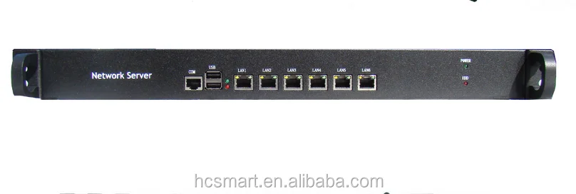 
Intel D525 6LAN 1U router firewall chassis pfsense firewall barebone solid long life capacitor 