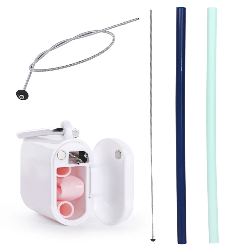 Новые трендовые товары, силиконовый питьевой многоразовый пузырьковый чай, Экологически чистая Складная соломка