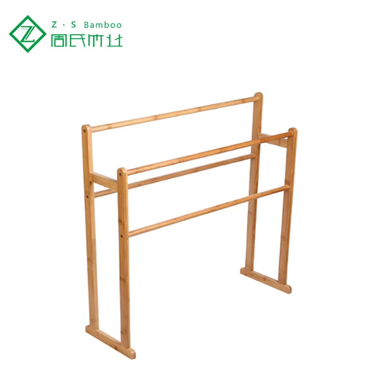 
FreeStanding Bamboo Bath Towel Racks for Bathroom 
