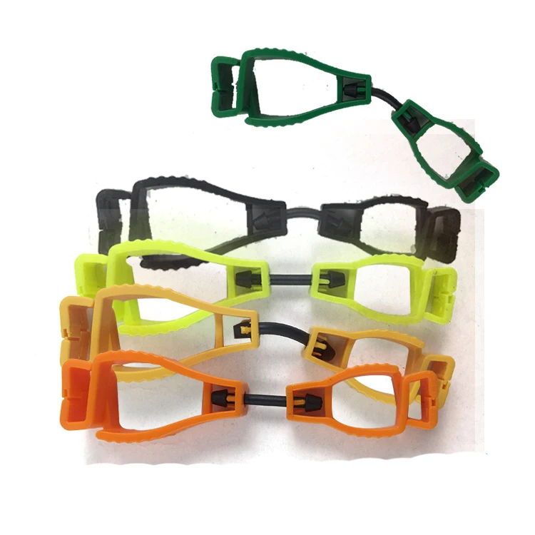 Customize Factory Direct Sale Standard Size Pom clip glove holder Plastic Glove Holder Clips