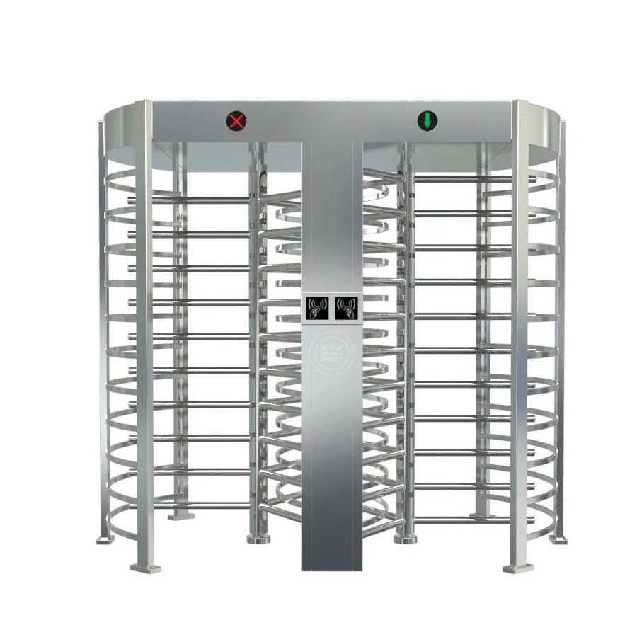 Security Entrance Fingerprint Full-Height Baffle Gate Turnstile
