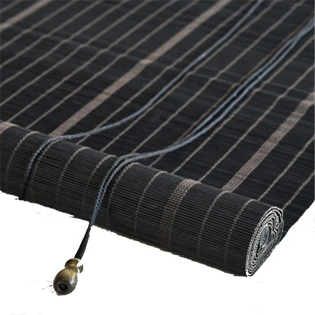 Factory Price Customize Venetian Screen Shutter Door Bamboo Rolling Shutter Sunscreen Roller Blind Window Curtain Outdoor Shade