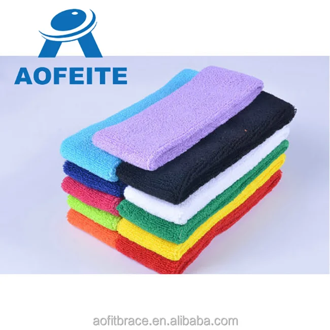 Women Sweatband Headband Sport Hair Band Elastic Wide Blend Cotton Yoga Exercise