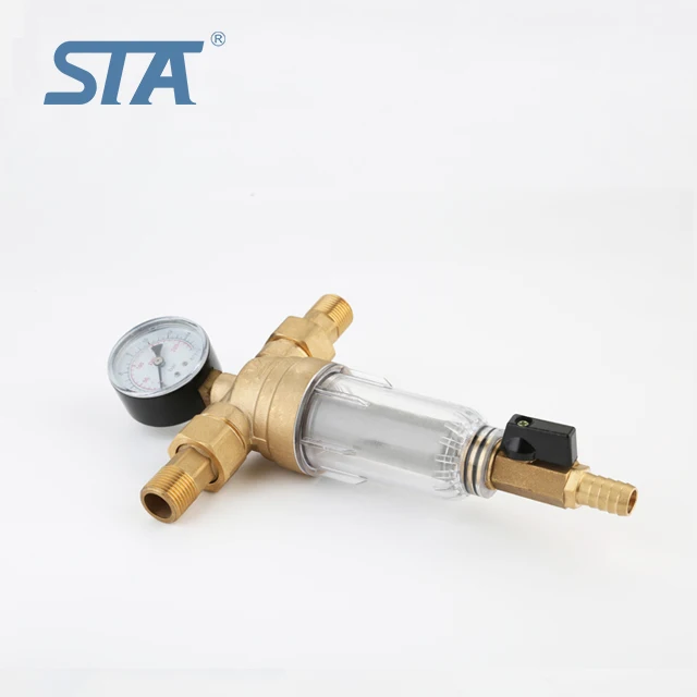 STA.5070 1/2 дюймов бытовой смеситель taizhou из нержавеющей стали корпус фильтр для воды