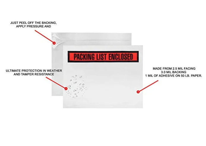 DHL Packing List Envelope Flyer Express Courier Envelope Bags