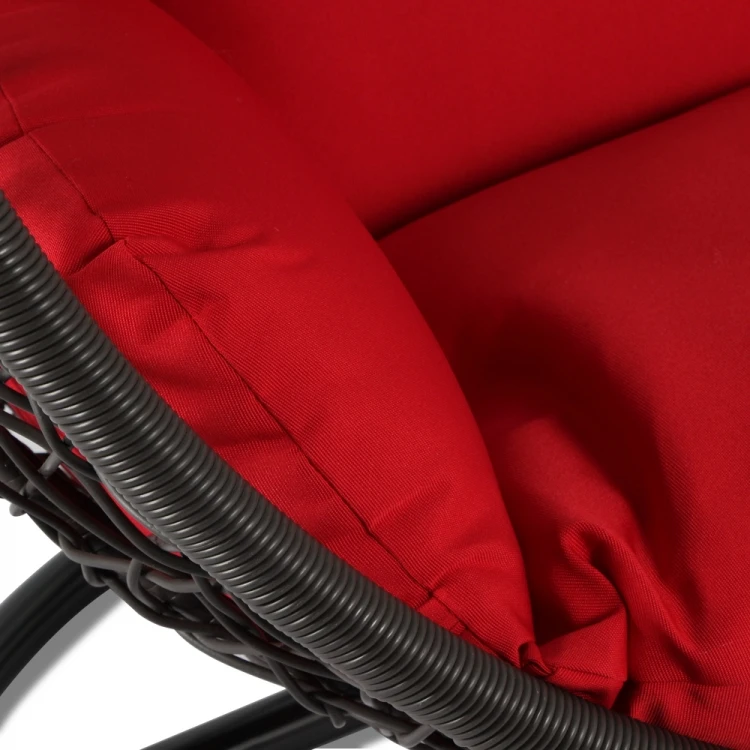 Hot Selling Rattan Wicker Single Swing Chair Rocking Chair Garden Patio Leisure Hammock