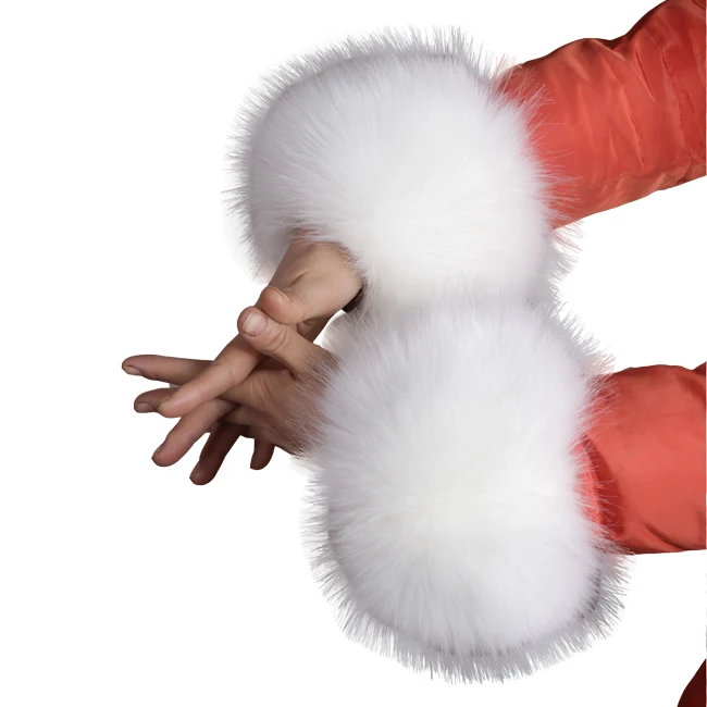 
Winter Coats Cuffs Fox Fur Cuff Punos De Piel De Zorro With Fur Coat Accessories 